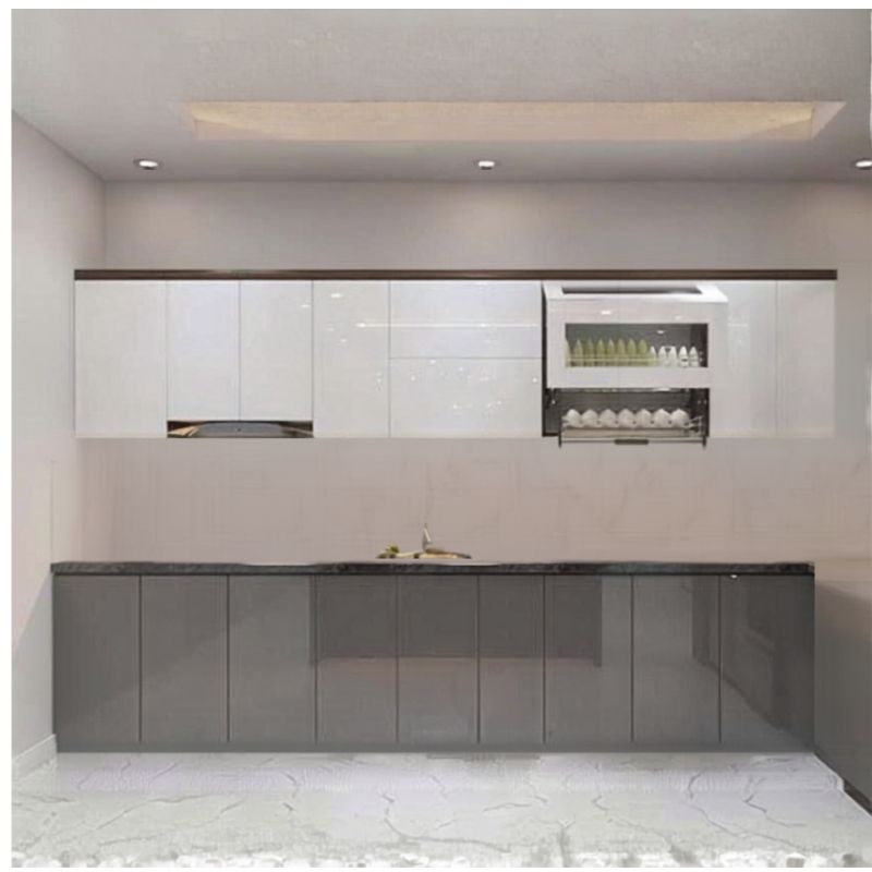 Tu bep Inox canh Acrylic 2 mau Tủ bếp inox cao cấp: bền, sạch, không mối mọt. Đánh giá chi tiết & tư vấn thiết kế tại Vinox.