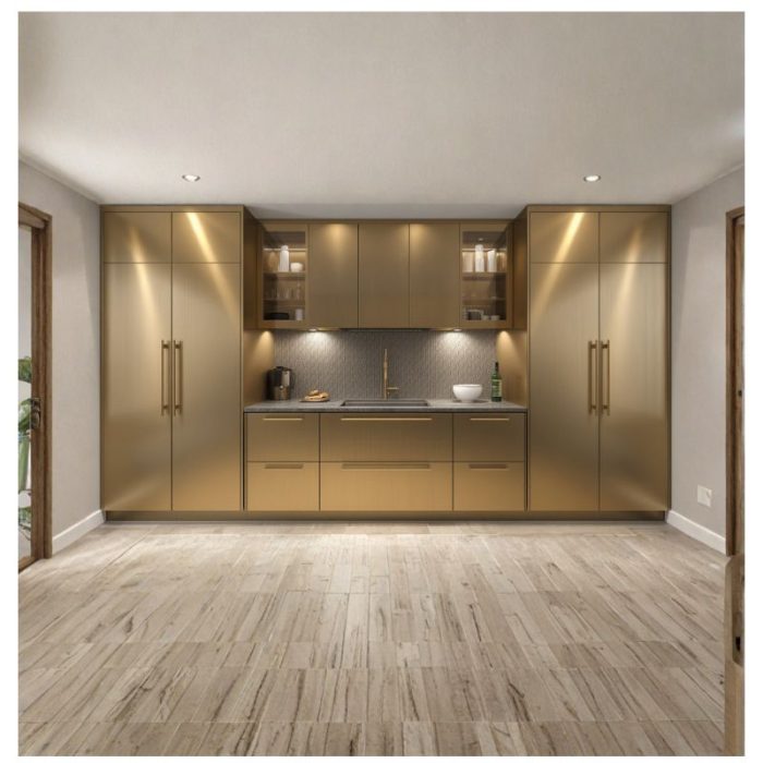 Tủ Bếp Inox Cánh Inox